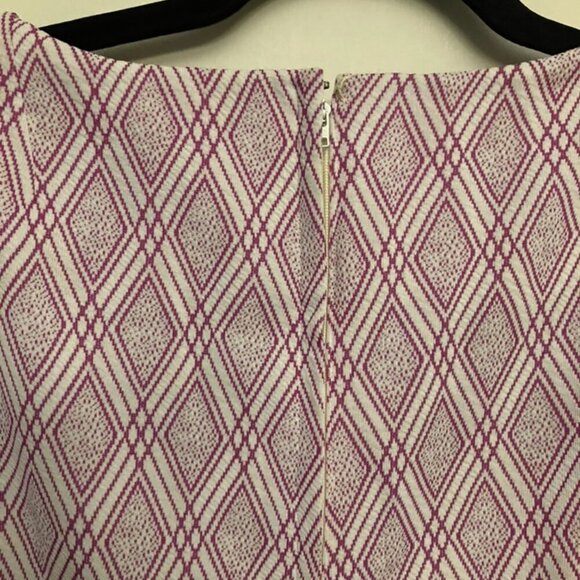 Vintage Magenta Dress with Buttons - Picture 6 of 7